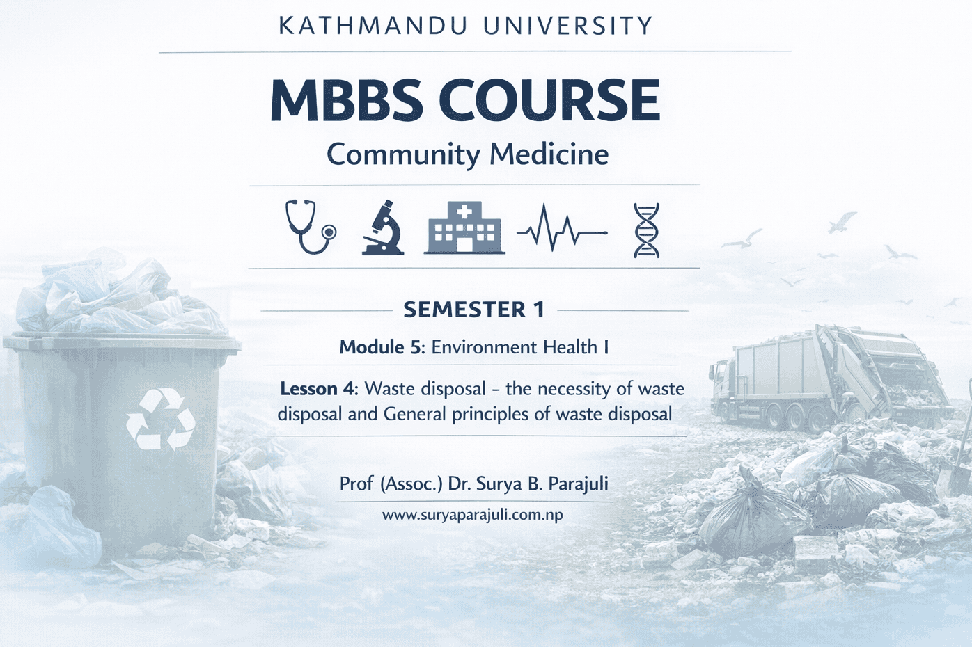 Waste disposal- the necessity of waste disposal and General principles of waste disposal